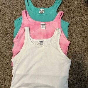 Victoria Secret Pink cropped tanks